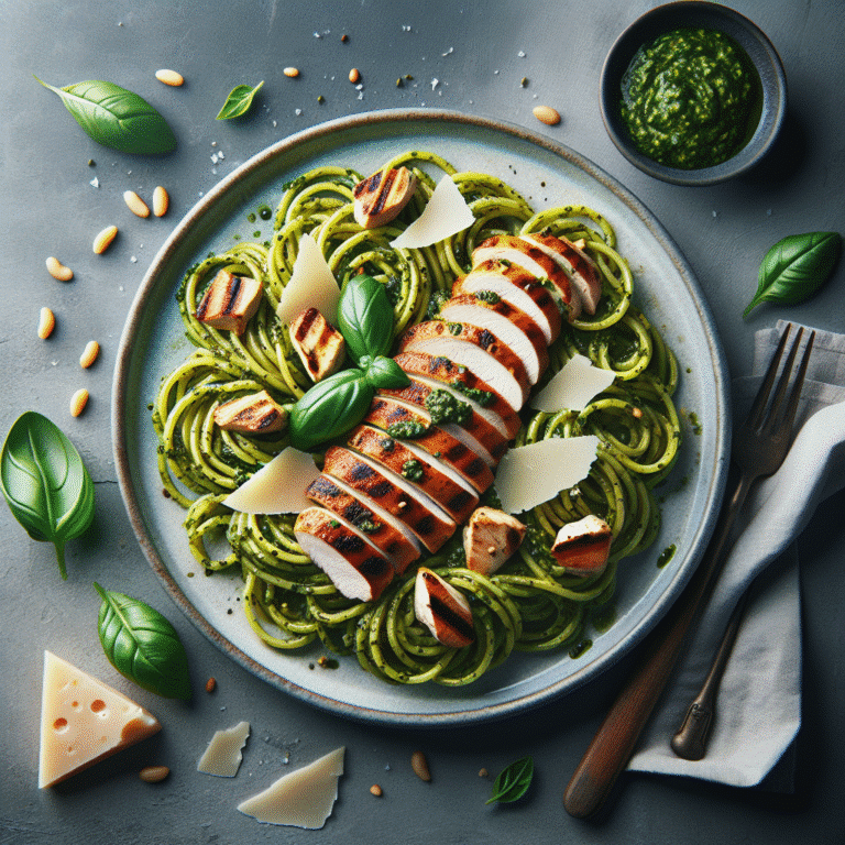 flavorful low fodmap pesto chicken pasta