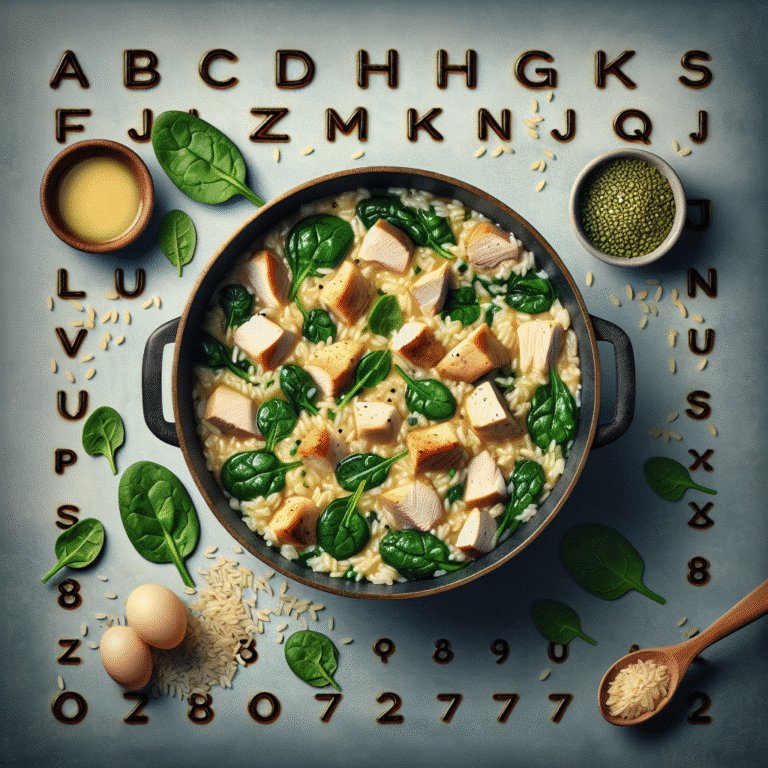 low fodmap one-pot chicken and spinach risotto