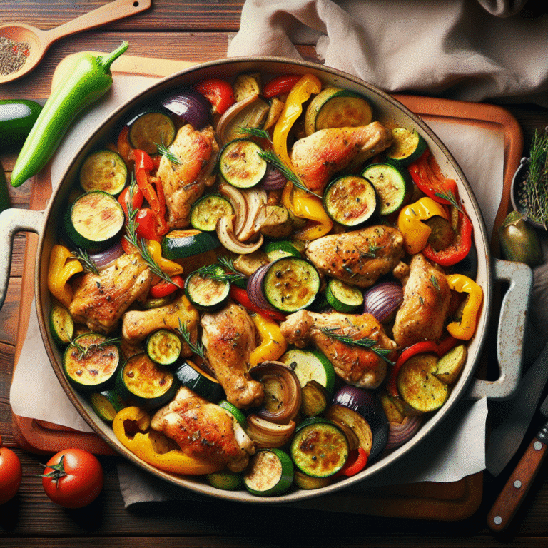 one-pan low fodmap chicken and vegetable bake