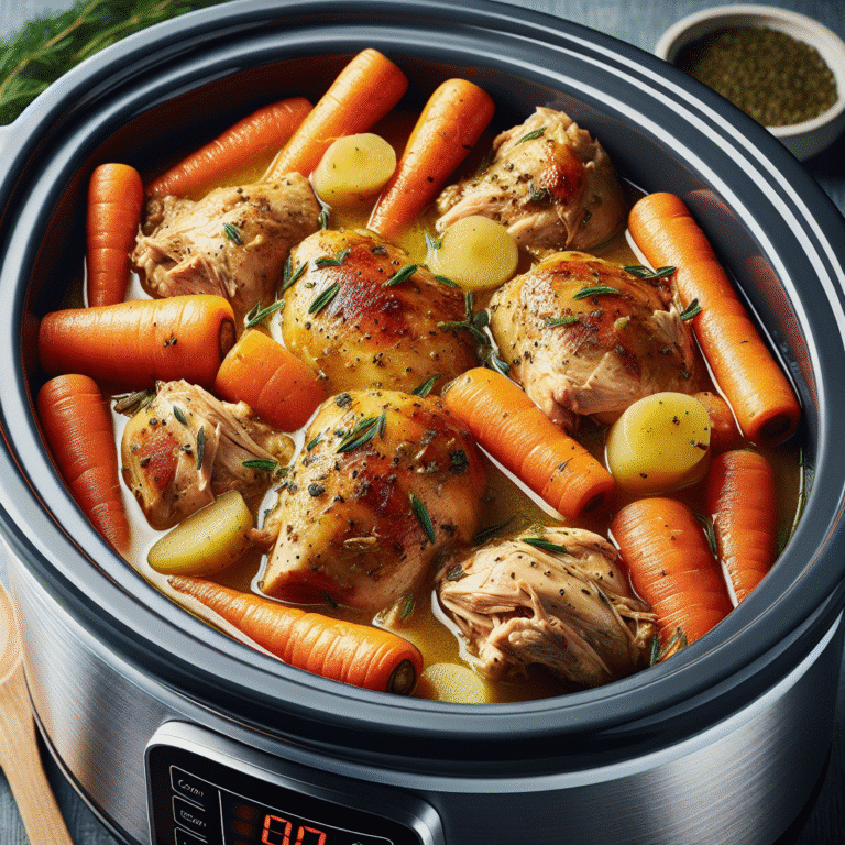 slow cooker low fodmap chicken and carrots