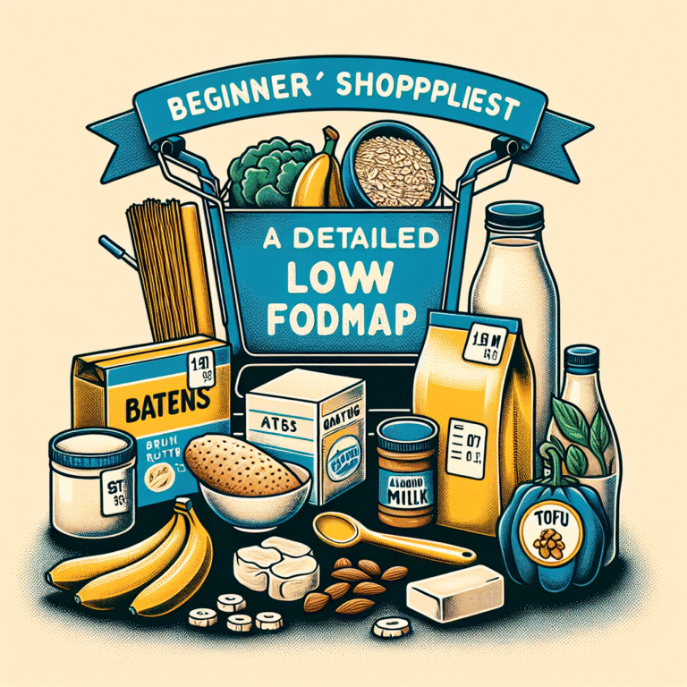 detailed low fodmap diet checklist for beginner grocery shopping