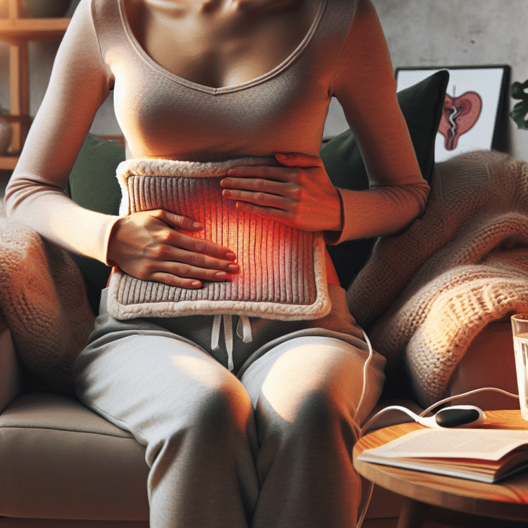 using heating pad correctly to soothe severe ibs abdominal cramps