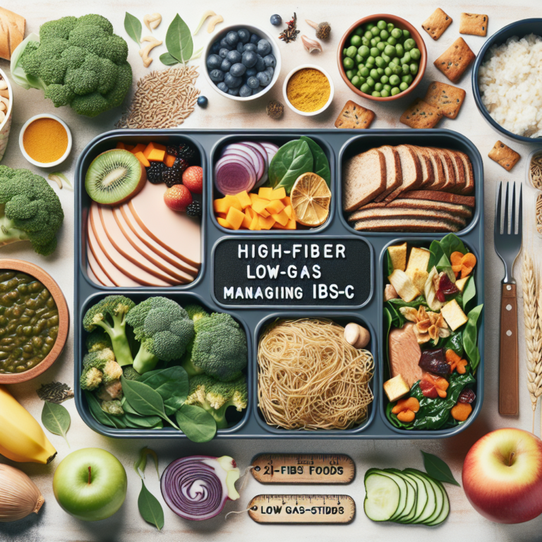 ibs c diet plan for weekly meal prep with high fiber low gas